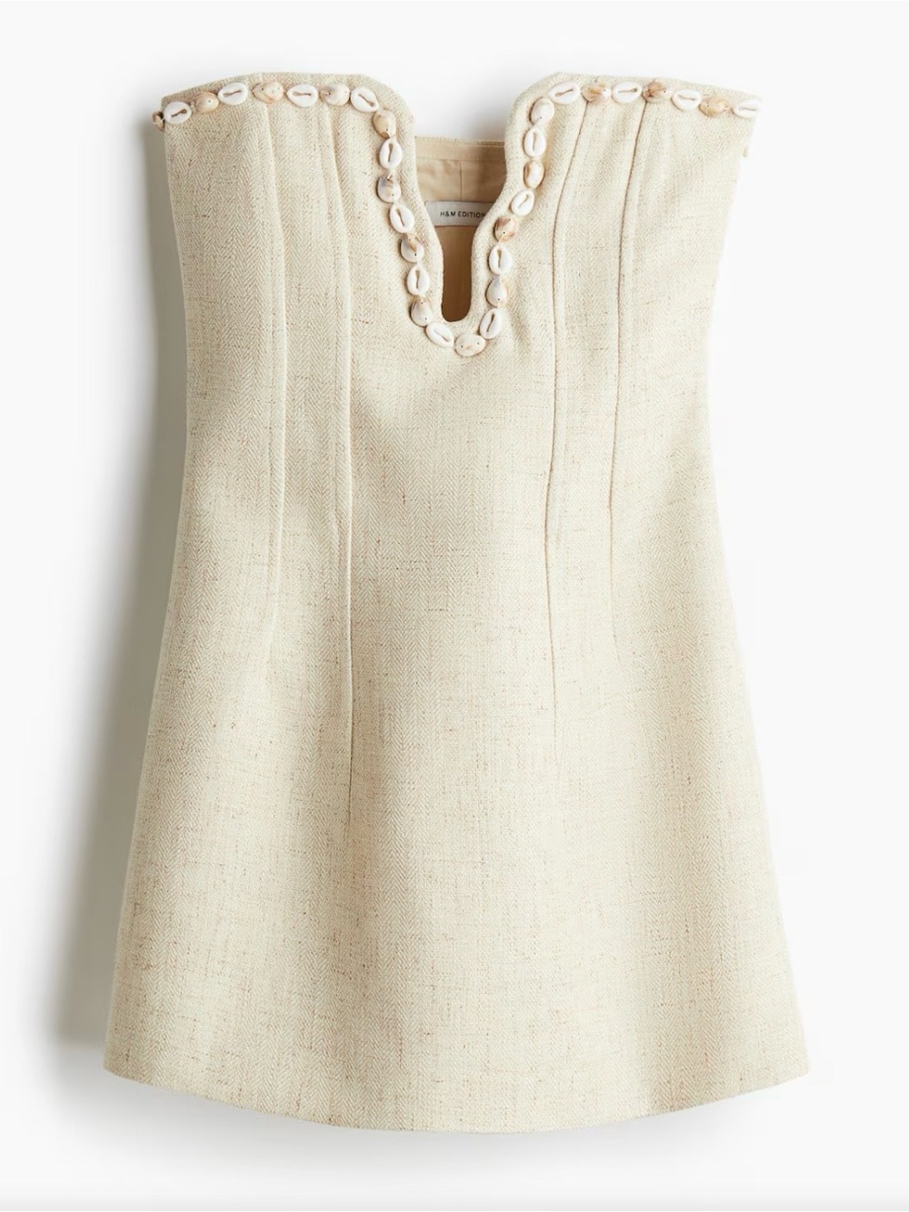 H&M Seashell-Detail Plunge Dress